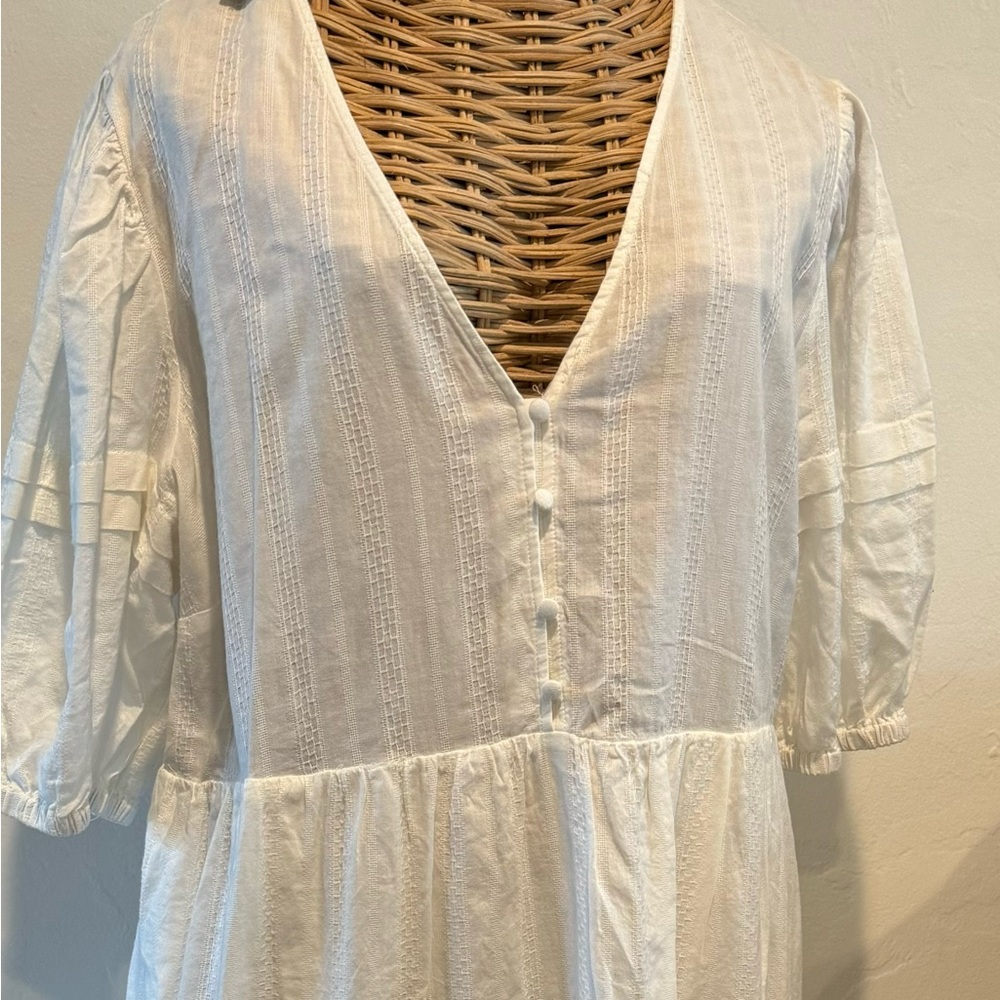 Universal Thread Goods Dress White Cotton Mid Length XXL NWT